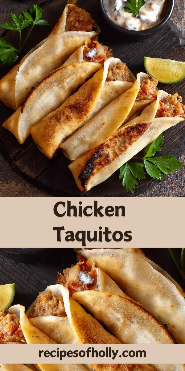 Crunchy Chicken Taquitos, filled with shredded chicken, creamy cheese, and zesty spices, rolled in crispy corn tortillas and fried to golden perfection. These bite-sized, flavorful taquitos are the perfect appetizer or snack, served with guacamole, salsa, or sour cream for dipping. Ideal for parties, game-day spreads, or a fun family meal, these crispy chicken taquitos are a crowd favorite.
