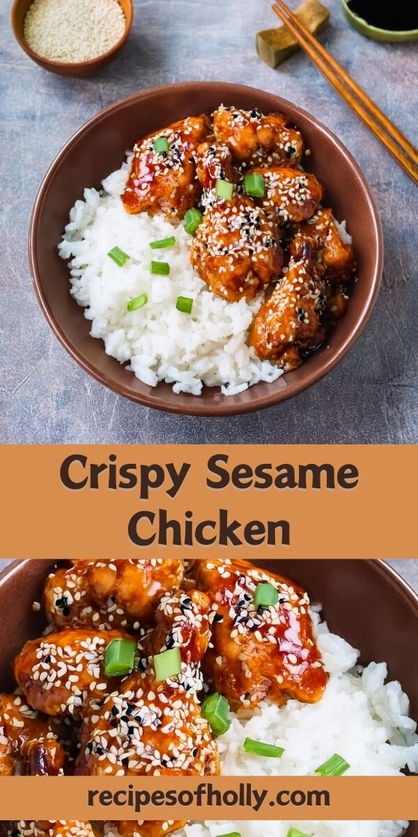 Deliciously crispy Sesame Chicken, featuring bite-sized chicken pieces fried to golden perfection and coated in a sweet and savory sesame sauce. This takeout favorite combines the bold flavors of soy sauce, garlic, and honey, with a sprinkle of toasted sesame seeds for added crunch. Perfect for a quick, homemade dinner, this dish is both satisfying and easy to prepare, offering a flavorful meal the whole family will love