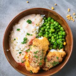 Classic Chicken Cordon Bleu featuring tender, juicy chicken breasts stuffed with savory ham and melted Swiss cheese, then breaded and baked to crispy, golden perfection. This delicious dish combines rich flavors with a crunchy exterior, making it an elegant and satisfying meal for any occasion. Serve with a creamy Dijon sauce for an extra touch of flavor.