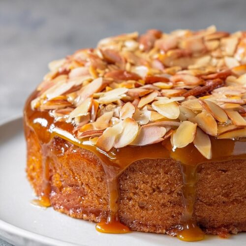 Whenever you want to impress with a show-stopping dessert, this Caramel Almond Cake layers moist almond-infused cake with rich caramel sauce, creating a delightful combination of flavors and textures that’s perfect for any special occasion.