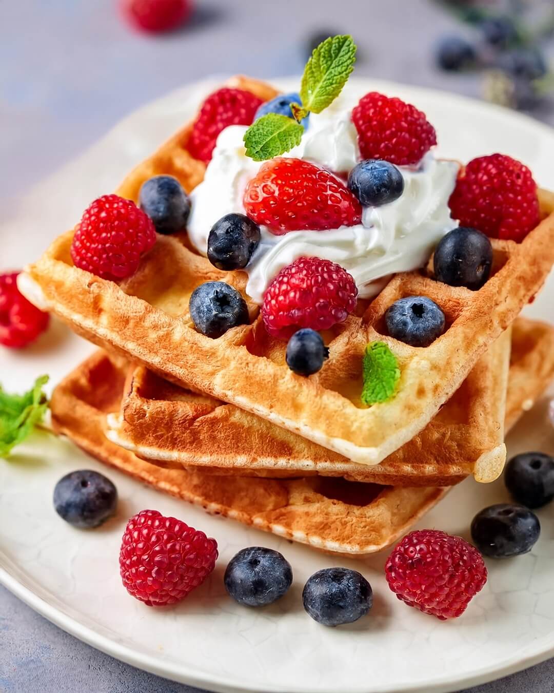 Whenever you're craving a breakfast that’s light yet satisfying, these Crispy Belgian Waffles deliver a golden, airy texture with every bite, perfect for topping with sweetened whipped cream, fresh fruit, or a drizzle of syrup.