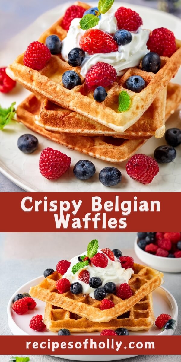 Whenever you're craving a breakfast that’s light yet satisfying, these Crispy Belgian Waffles deliver a golden, airy texture with every bite, perfect for topping with sweetened whipped cream, fresh fruit, or a drizzle of syrup.