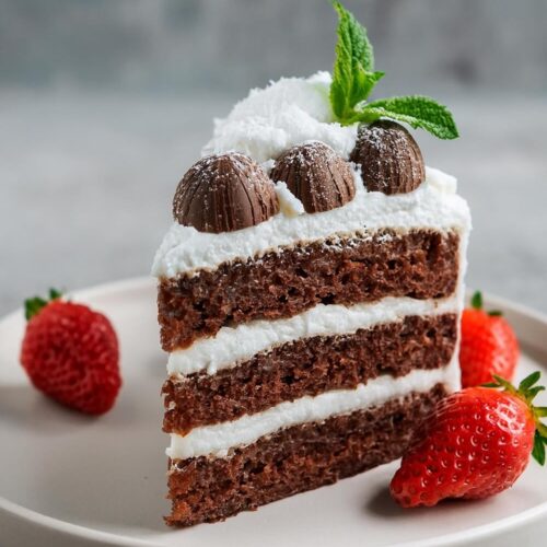 Whenever you’re in the mood for a decadent dessert, this Chocolate Cake topped with fluffy Coconut Whipped Cream combines rich chocolate layers with a light, tropical twist, creating a truly indulgent treat for any celebration.
