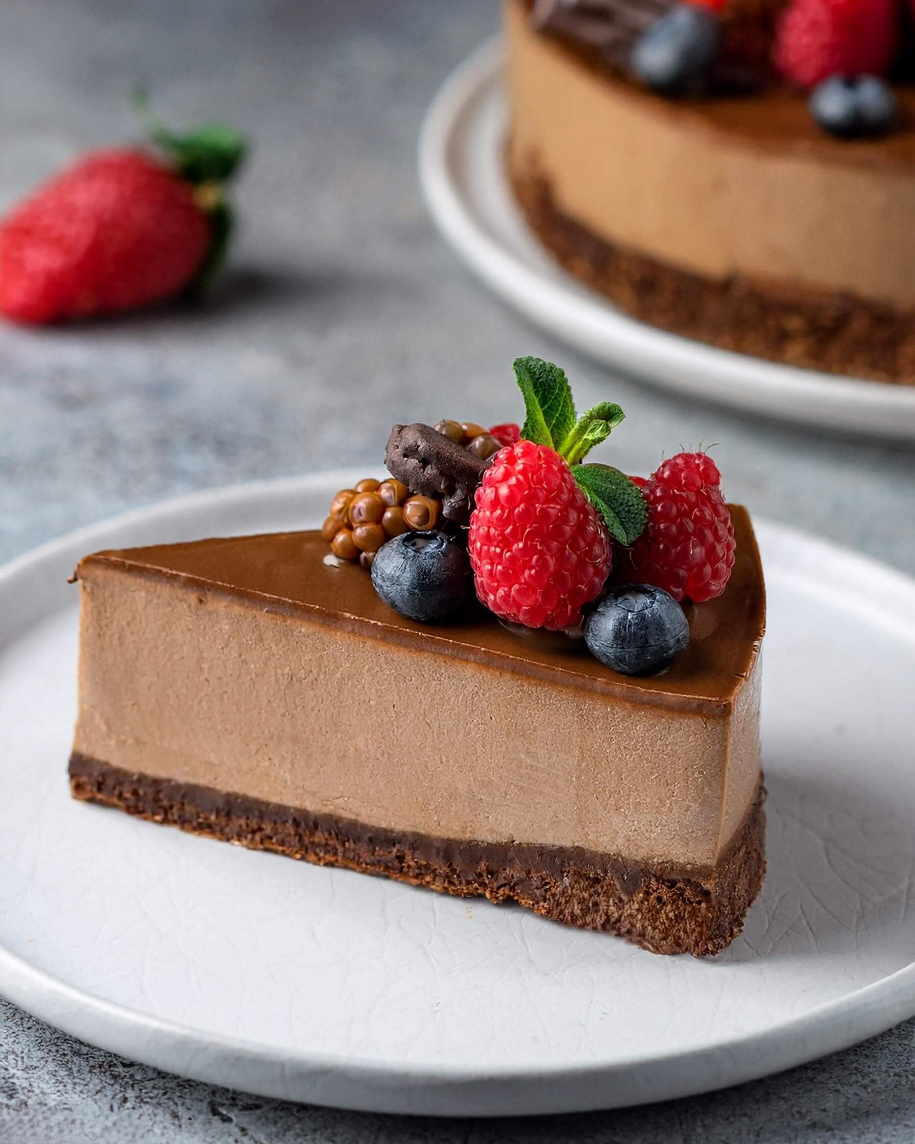 Whenever you're craving a truly indulgent dessert, this Chocolate Cheesecake offers a creamy, velvety texture with rich chocolate flavor, making each bite a decadent and unforgettable experience.