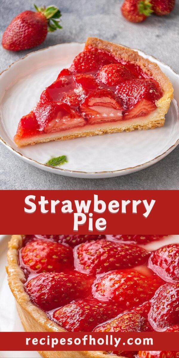 Whenever you want a taste of summer, this Strawberry Pie showcases a flaky crust filled with juicy, fresh strawberries, topped with a sweet glaze that makes every slice a refreshing delight.