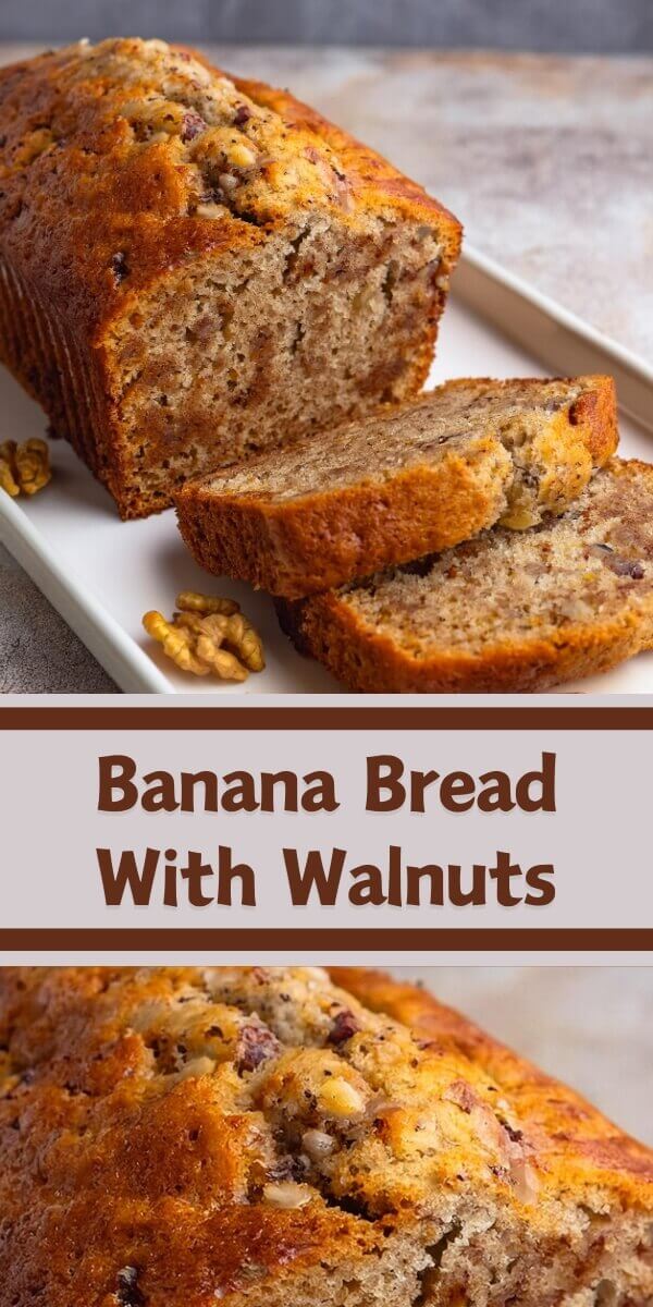 Moist, nutty, and perfectly spiced! This Banana Bread with Walnuts is a cozy, sweet treat that’s perfect for breakfast or snacking.