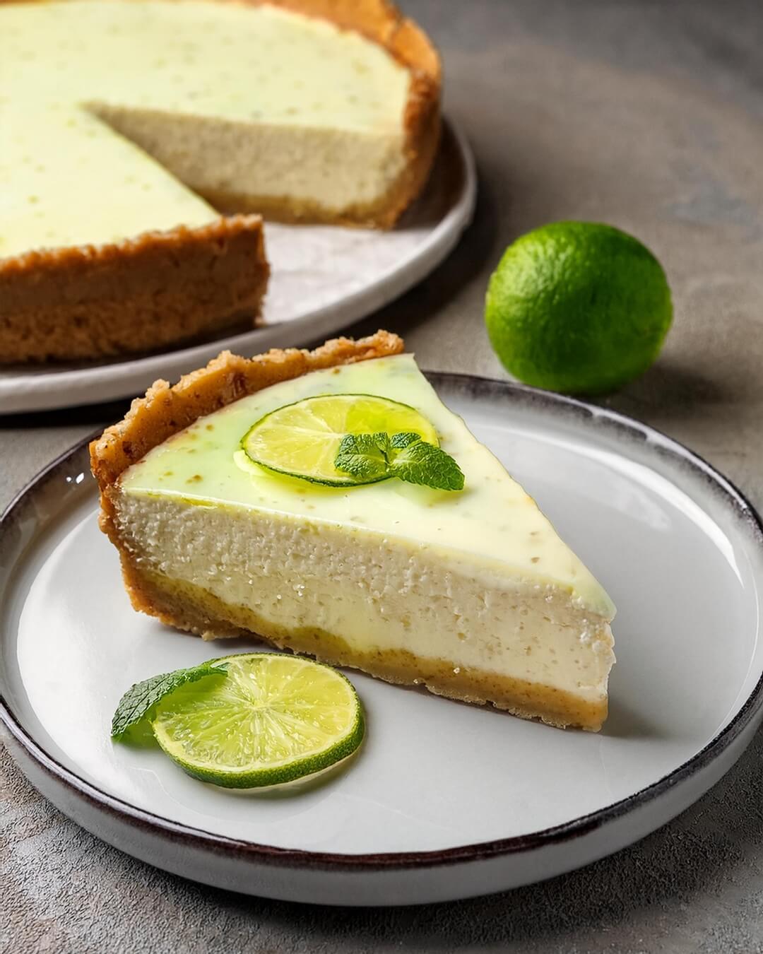 Refreshing and tangy No Bake Key Lime Pie, featuring a smooth, creamy filling made with fresh key lime juice, sweetened condensed milk, and whipped cream. This easy-to-make dessert sits on a buttery graham cracker crust and requires no baking, making it perfect for warm weather days. Garnished with lime zest and whipped topping, this pie delivers a deliciously sweet and tart flavor in every bite.