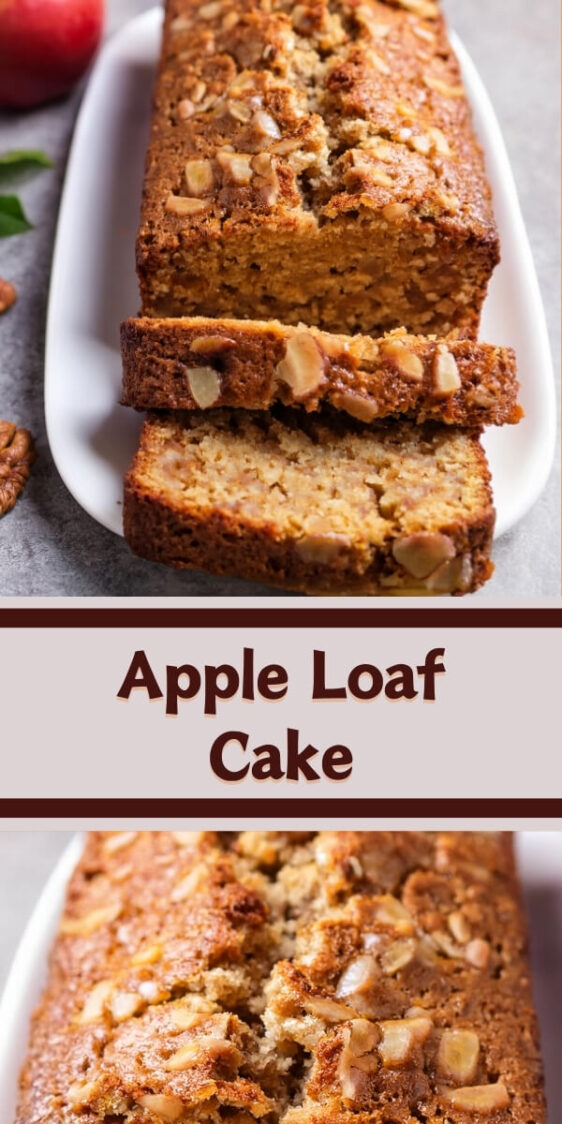 Moist and tender Apple Loaf Cake filled with chunks of fresh apples, warm cinnamon, and a hint of vanilla. This comforting cake is topped with a light cinnamon sugar crust, adding the perfect crunch to each bite. Bursting with fall flavors, this easy-to-make loaf is perfect for breakfast, dessert, or an afternoon snack, offering a delicious taste of homemade comfort.