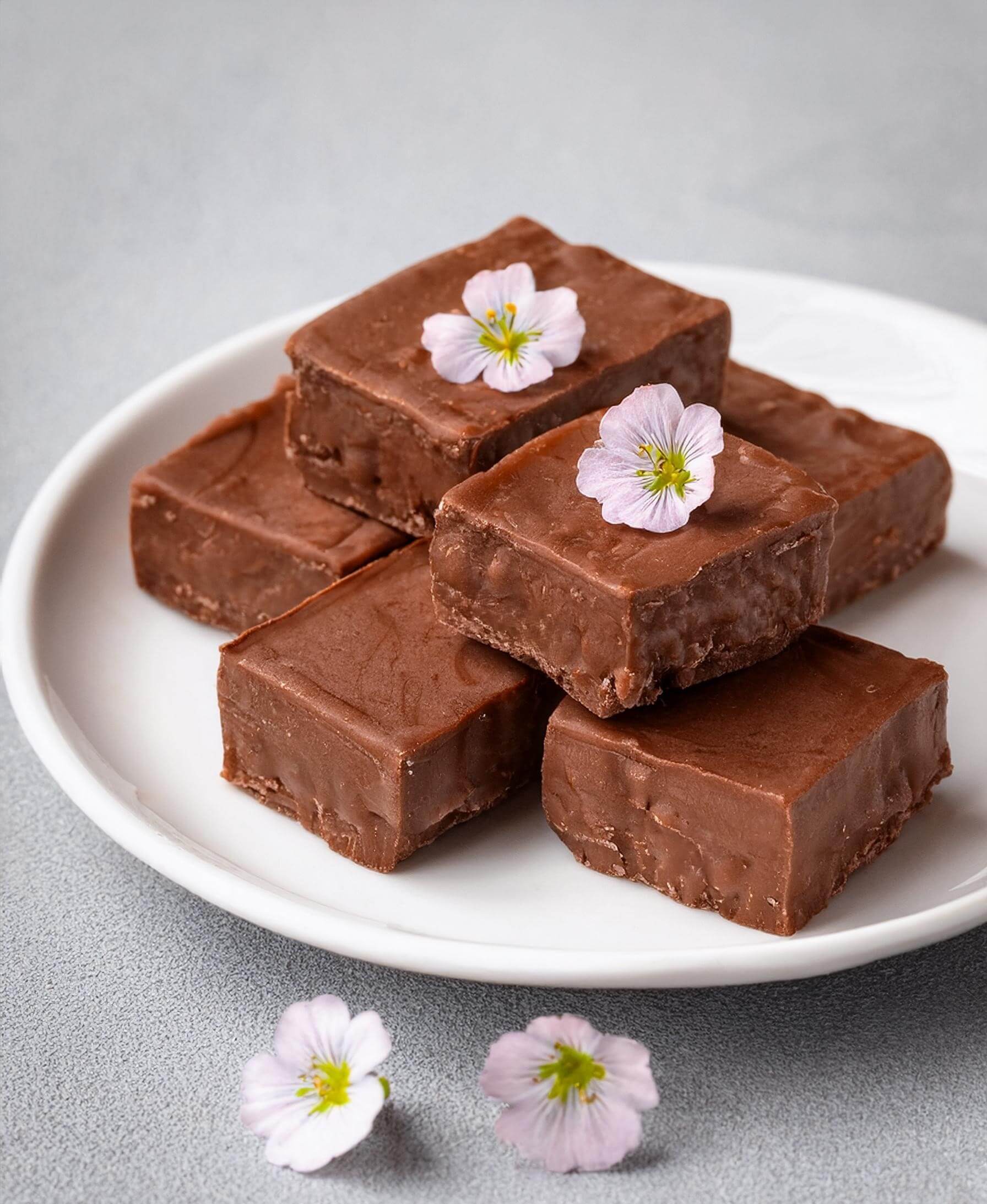 Decadent Chocolate Fudge Bar, featuring a rich, smooth chocolate fudge base topped with a layer of velvety ganache and sprinkled with a touch of sea salt. This indulgent treat offers a perfect balance of sweetness and intense chocolate flavor, with a creamy texture that melts in your mouth. Ideal for dessert or a sweet snack, these homemade fudge bars are a delightful way to satisfy your chocolate cravings.