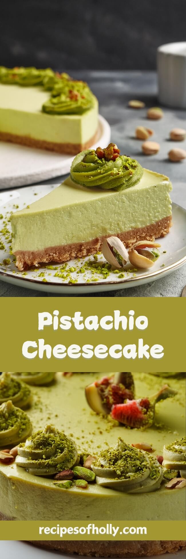 Whenever you want to impress with a creamy and unique dessert, this Pistachio Cheesecake is a delightful choice. With its rich, smooth filling infused with nutty pistachios and a buttery crust, each slice offers a perfect balance of flavors that’s sure to be a hit at any gathering!