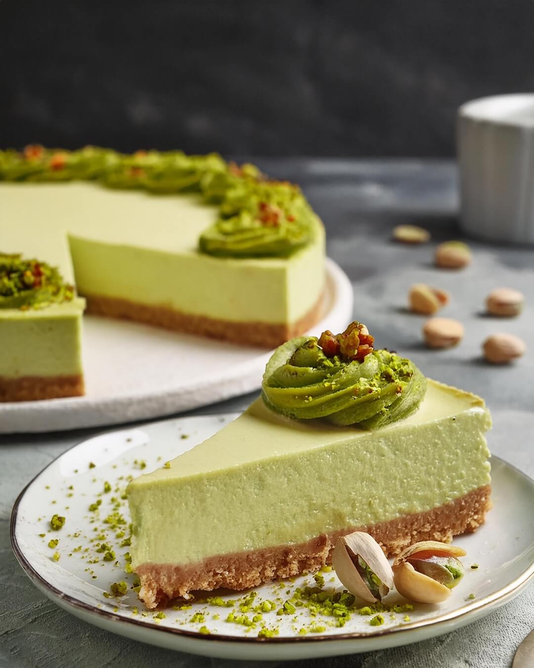 Whenever you want to impress with a creamy and unique dessert, this Pistachio Cheesecake is a delightful choice. With its rich, smooth filling infused with nutty pistachios and a buttery crust, each slice offers a perfect balance of flavors that’s sure to be a hit at any gathering!
