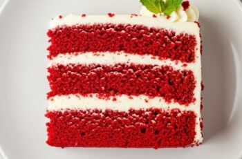 Moist, tender, and rich with a hint of cocoa, this classic red velvet cake is finished with tangy cream cheese frosting for a decadent showstopper.