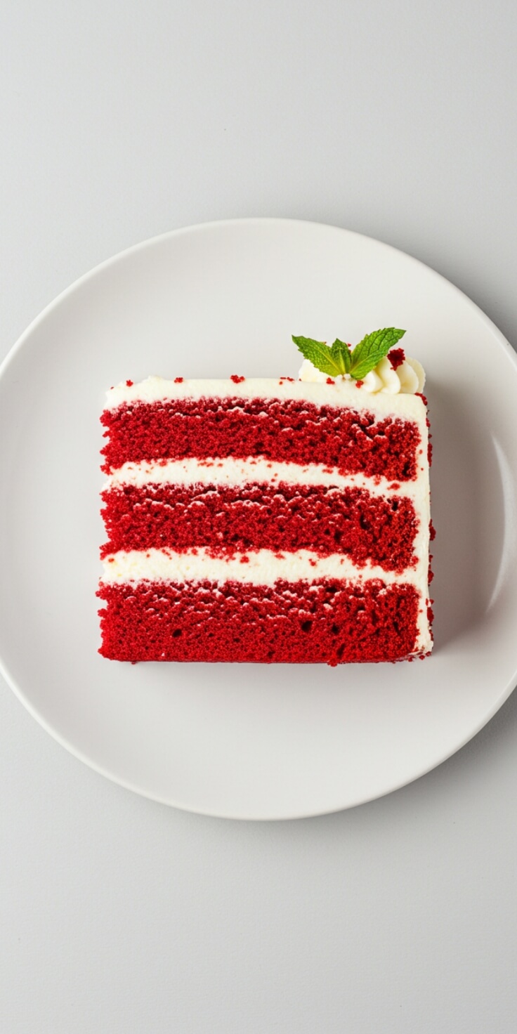 Moist, tender, and rich with a hint of cocoa, this classic red velvet cake is finished with tangy cream cheese frosting for a decadent showstopper.