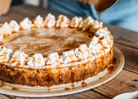 Elevate your dessert game with our Pumpkin Cheesecake. This luxurious creation marries the velvety, indulgent goodness of cheesecake with the warm, earthy flavors of pumpkin and a touch of spice. Each velvety bite is a symphony of sweet and creamy, making it an exceptional dessert for autumn gatherings or anytime you crave the harmonious blend of cheesecake and pumpkin.
