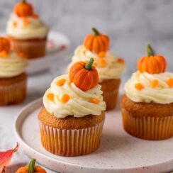 If you're looking to bake just a couple of things this fall, I recommend making these Pumpkin Cupcakes with Cream Cheese Frosting one of your top choices! They're not only easy to make, but they also capture the festive spirit of the season beautifully. Most importantly, they are incredibly satisfying and undeniably delicious. These cupcakes are an absolute must on your to-do list during this time of year!
