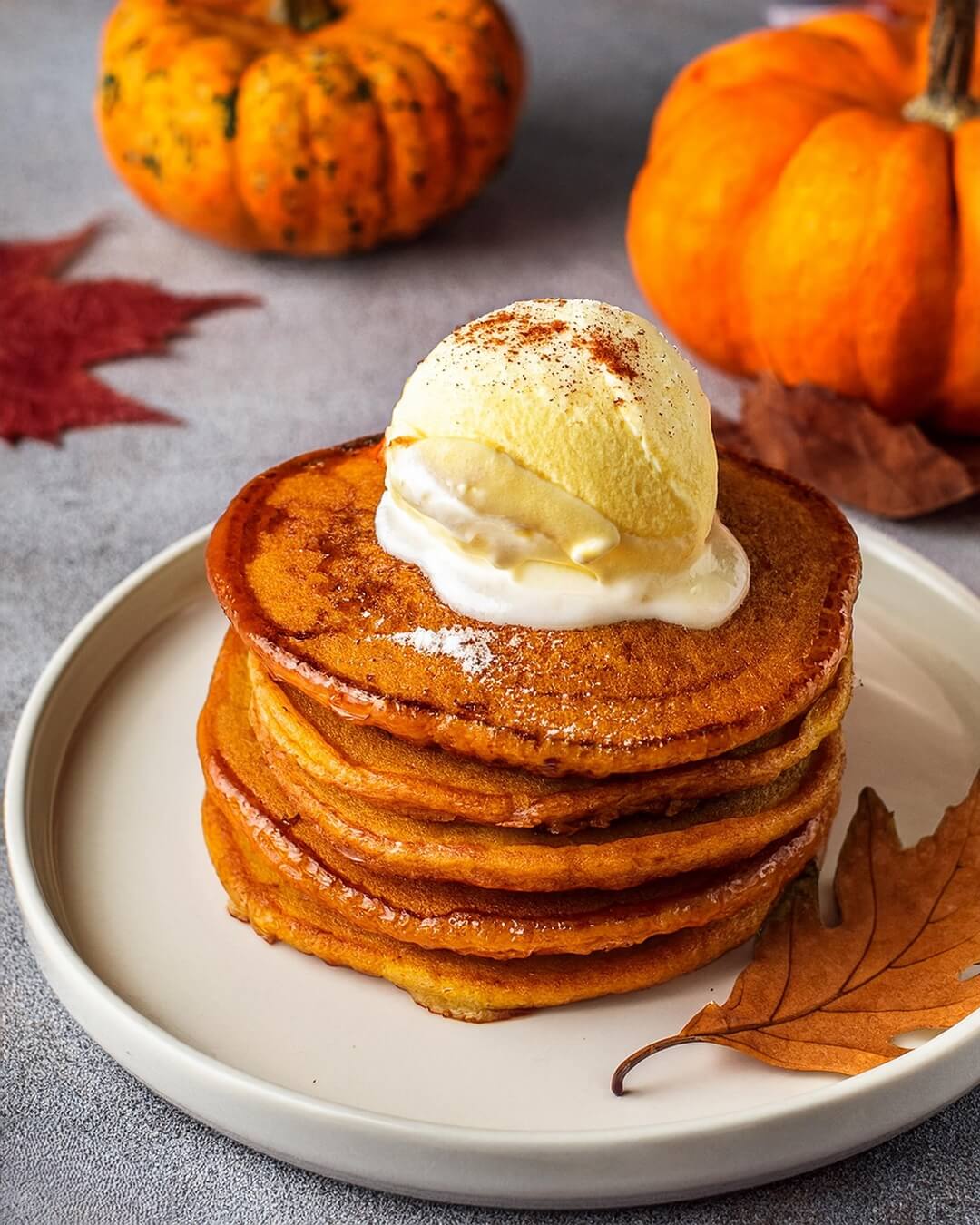 Whenever you're in the mood for a cozy fall breakfast, these Pumpkin Pancakes are fluffy, spiced, and full of warm pumpkin flavor, perfect for starting your day with seasonal comfort.