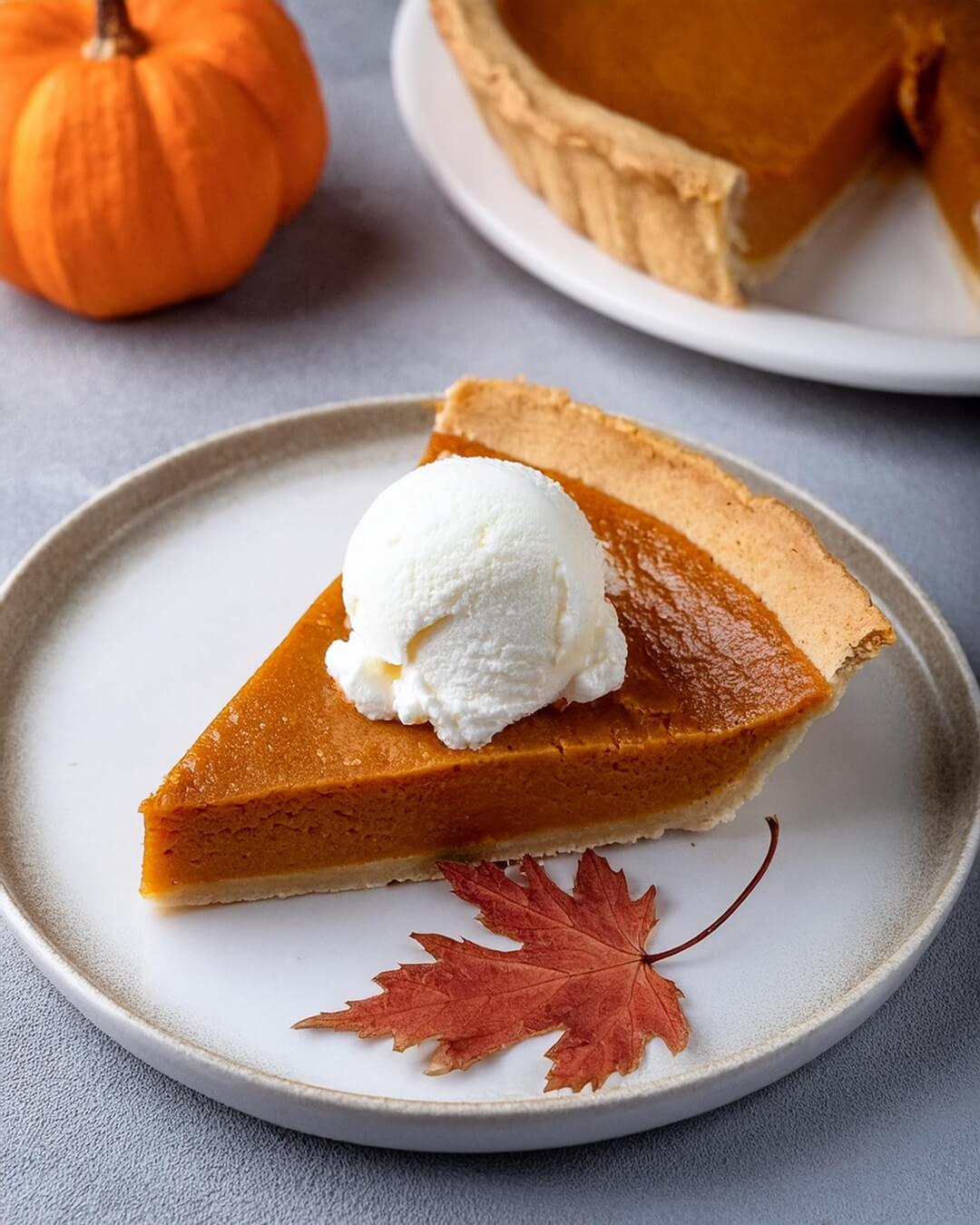 A classic Pumpkin Pie with a smooth, creamy filling that’s perfectly spiced with cinnamon, nutmeg, and cloves. The flaky, buttery crust complements the rich pumpkin filling, creating a cozy dessert that’s ideal for fall gatherings or holiday celebrations. Serve with a dollop of whipped cream for the perfect finishing touch.