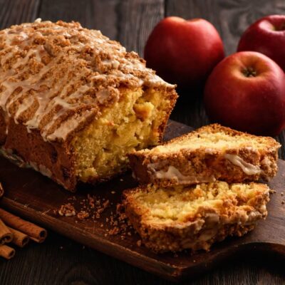 Indulge in the warm, comforting embrace of our Apple Bread. This delightful creation is a symphony of flavors and textures, featuring tender chunks of sweet, crisp apples nestled within a moist and spiced bread. Each bite is a harmony of cinnamon-infused goodness, with a subtle hint of vanilla to round out the experience. Perfect for breakfast or as a sweet treat any time of day, our Apple Bread captures the essence of autumn and the joy of baking at its finest.