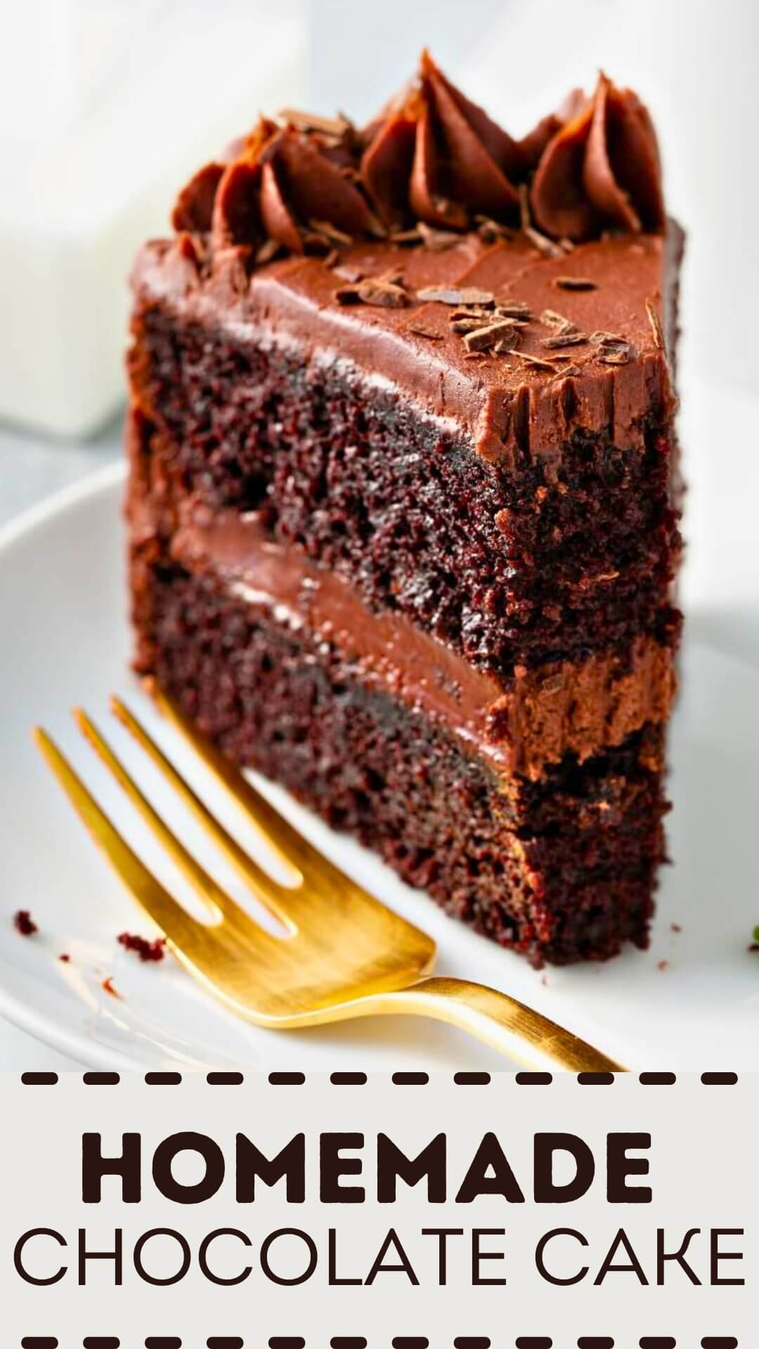 Homemade Chocolate Cake – A homemade two-layer chocolate cake that's wonderfully moist, paired with a delightful homemade chocolate frosting. The perfect cake recipe for any special occasion!