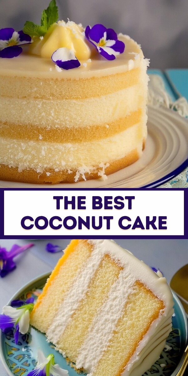Indulge in the tropical delight of homemade coconut cake, perfect for any special occasion. This luscious cake features moist and fluffy layers infused with rich coconut flavor and topped with a creamy coconut frosting. Each bite is adorned with a generous sprinkle of shredded coconut, adding a delightful texture and extra burst of coconut goodness. Garnished with fresh coconut flakes, this elegant cake is a crowd-pleaser that brings a taste of the tropics to your table.