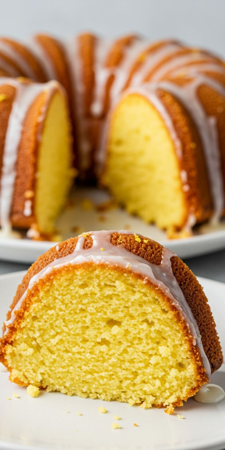 This moist Lemon Bundt Cake is infused with fresh citrus flavor and topped with a tangy lemon glaze for the ultimate zesty dessert.