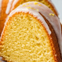 This moist Lemon Bundt Cake is infused with fresh citrus flavor and topped with a tangy lemon glaze for the ultimate zesty dessert.