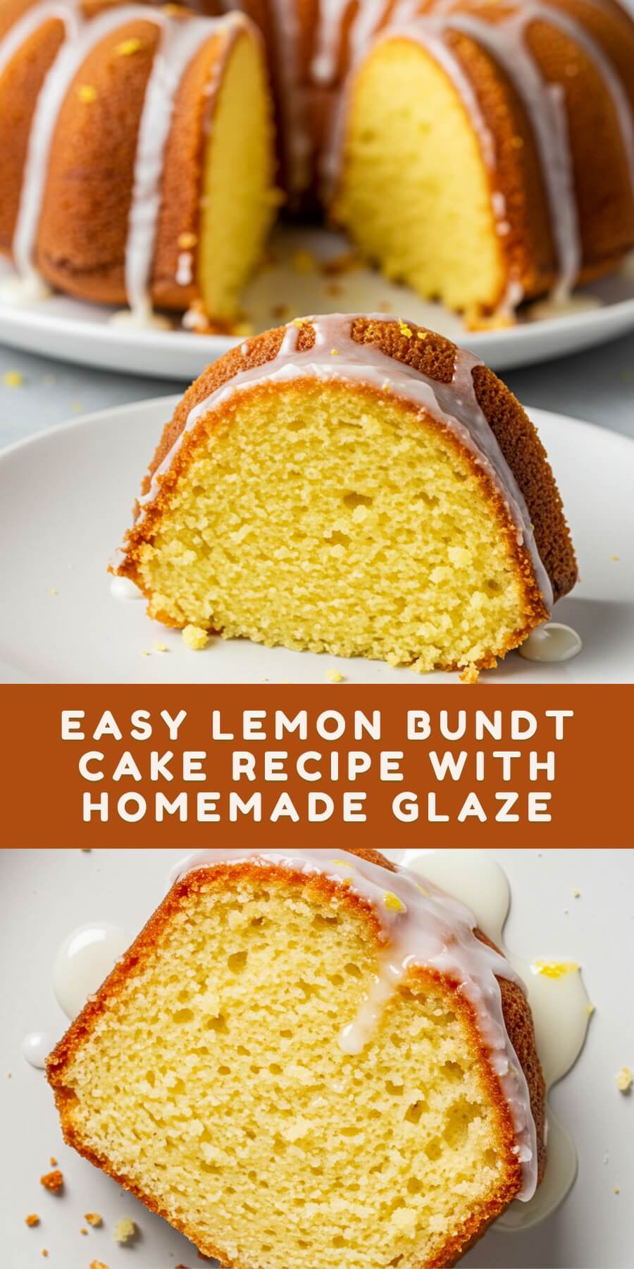 This moist Lemon Bundt Cake is infused with fresh citrus flavor and topped with a tangy lemon glaze for the ultimate zesty dessert.
