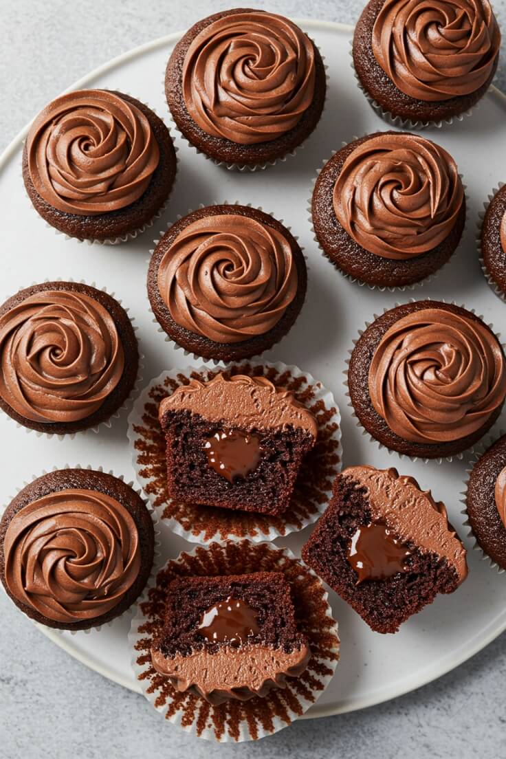 Easy Homemade Chocolate Fudge Cupcakes for Chocolate Lovers