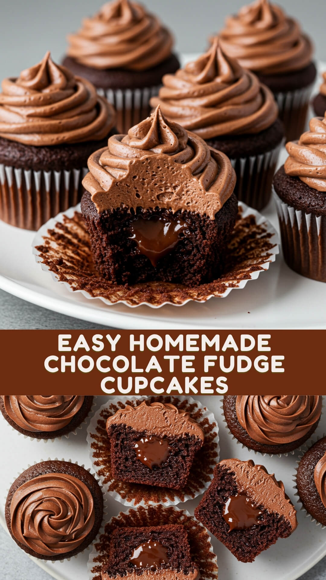 Easy Homemade Chocolate Fudge Cupcakes for Chocolate Lovers