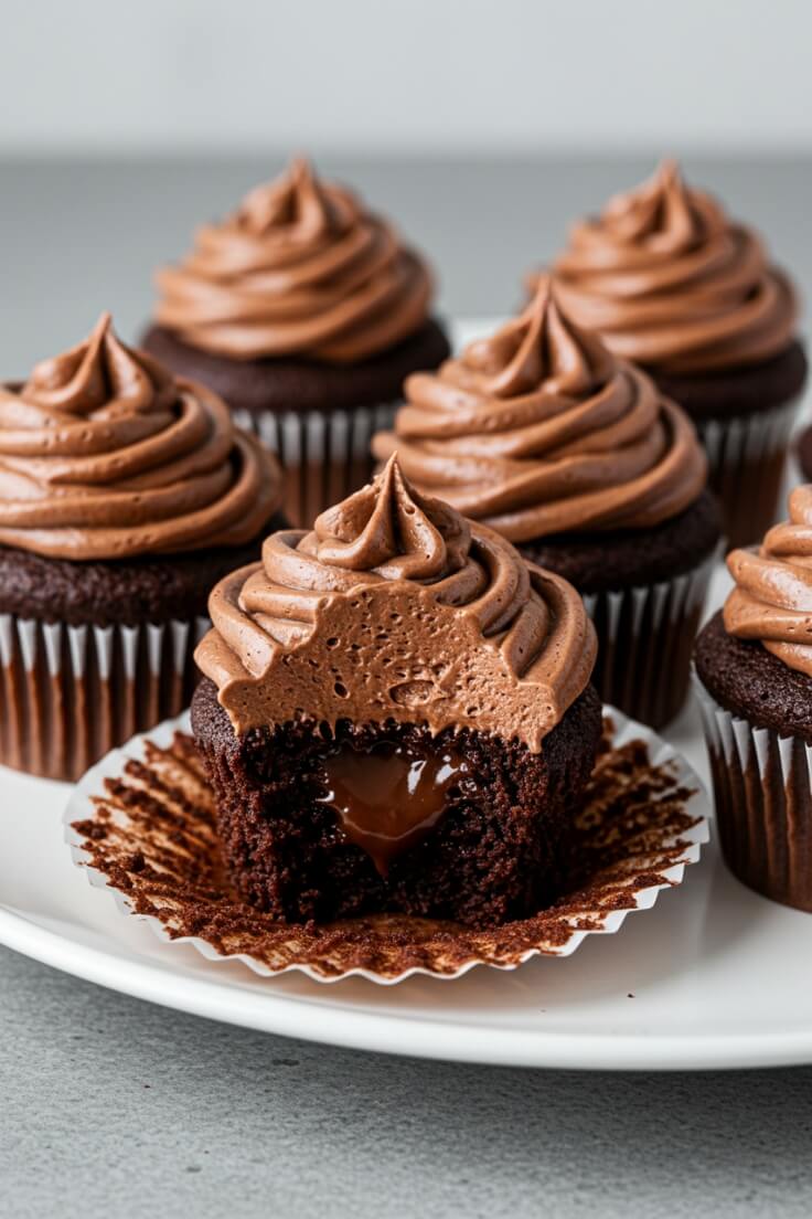 Easy Homemade Chocolate Fudge Cupcakes for Chocolate Lovers