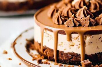 A heavenly Biscoff cheesecake that marries the irresistible flavors of creamy cheesecake with the spiced and caramelized goodness of Biscoff cookies. The crust is typically crafted from crushed Biscoff cookies mixed with melted butter, creating a crunchy and flavorful base. The cheesecake filling is a velvety blend of cream cheese, sugar, and a generous amount of Biscoff cookie spread, providing a luscious texture and a distinct caramelized flavor. The addition of vanilla extract and, optionally, a swirl of extra Biscoff spread enhances the overall richness and depth of the cheesecake. Once set, this Biscoff cheesecake is often garnished with a drizzle of melted Biscoff spread, crumbled Biscoff cookies, or even a dollop of whipped cream for a delightful finish. The result is a decadent and indulgent dessert that captures the essence of Biscoff cookies in every creamy bite, making it a delightful treat for Biscoff enthusiasts and dessert lovers alike.