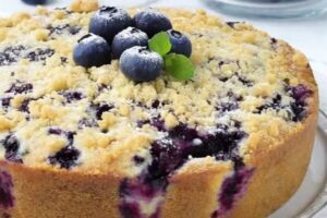 Blueberry Cream Cheese Coffee Cake is a delicious coffee cake that might become your new favorite! The cake is soft and moist, with a delightful topping of cream cheese, fresh blueberries, and a buttery, crunchy streusel. Enjoy a fluffy slice of this coffee cake with your morning coffee for the perfect start to your day!