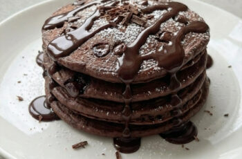 Double Chocolate Pancakes, Rich & Fluffy Breakfast Treat