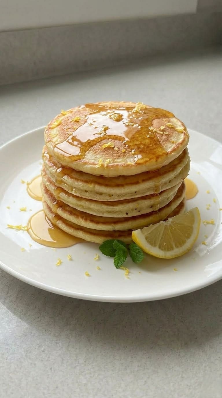 Lemon Pancakes Recipe – Soft, Zesty & Perfect Breakfast