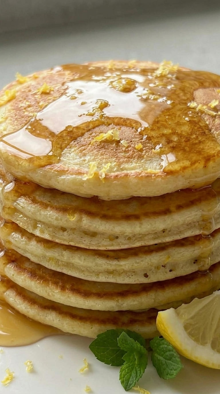 Lemon Pancakes Recipe – Soft, Zesty & Perfect Breakfast