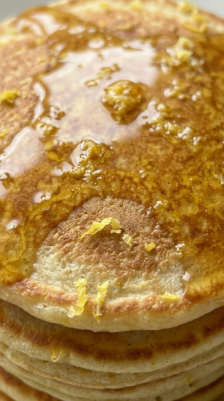 Lemon Pancakes Recipe – Soft, Zesty & Perfect Breakfast