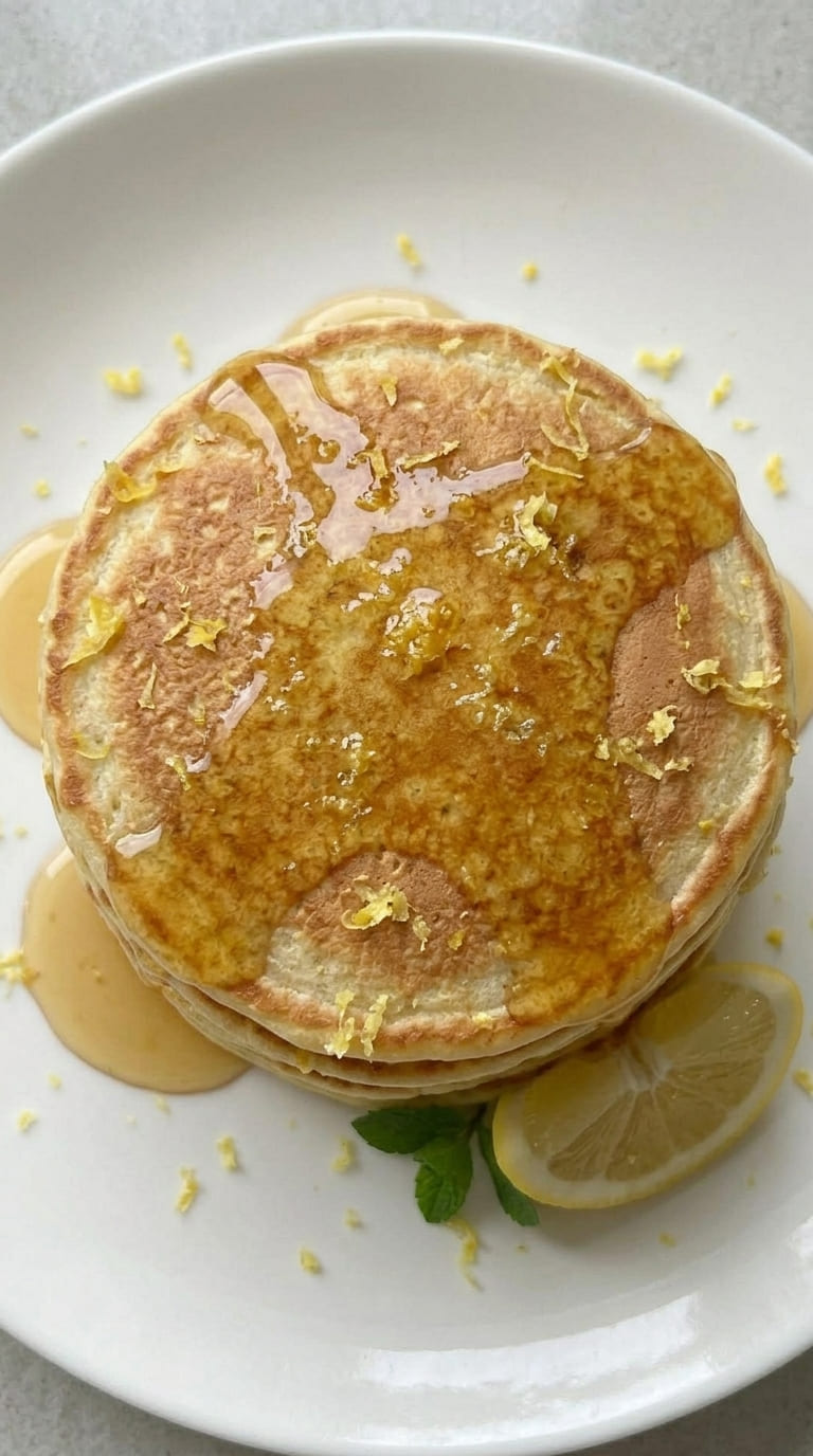 Lemon Pancakes Recipe – Soft, Zesty & Perfect Breakfast