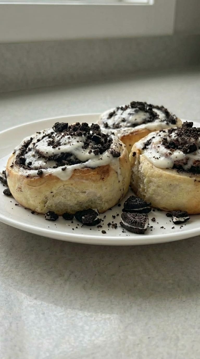 Oreo Cinnamon Rolls Recipe – Sweet, Creamy & Irresistible
