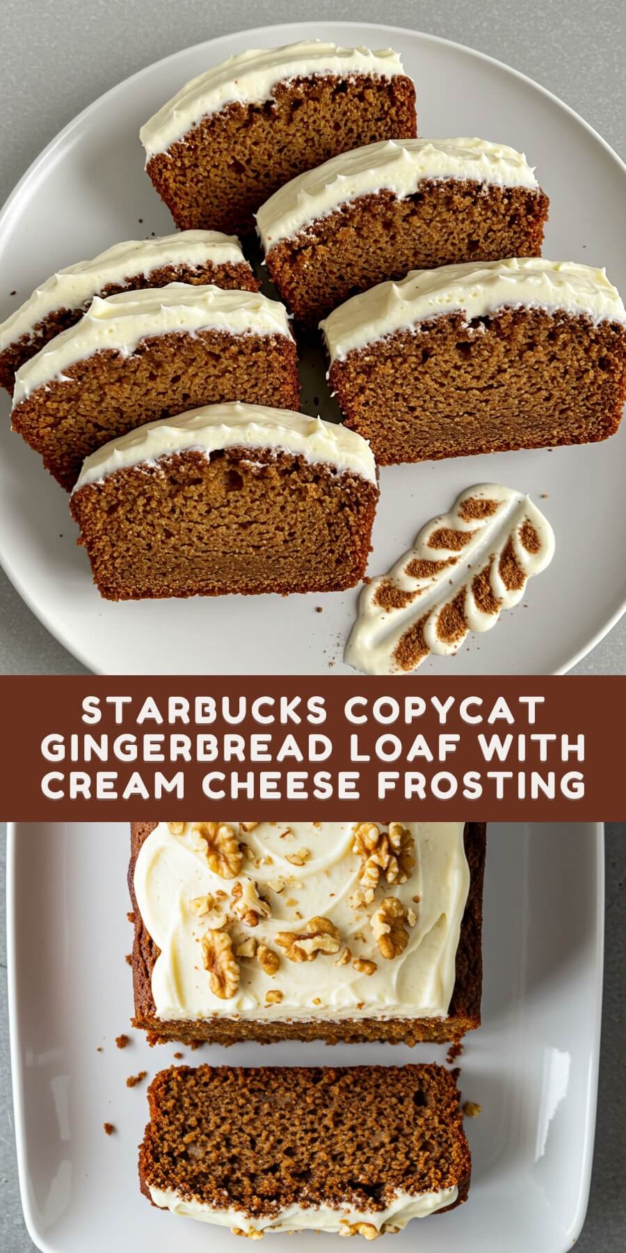 Recreate Starbucks’ beloved gingerbread loaf at home—moist, spiced with warm ginger and nutmeg, and topped with a thick layer of creamy frosting. Cozy comfort in every bite!