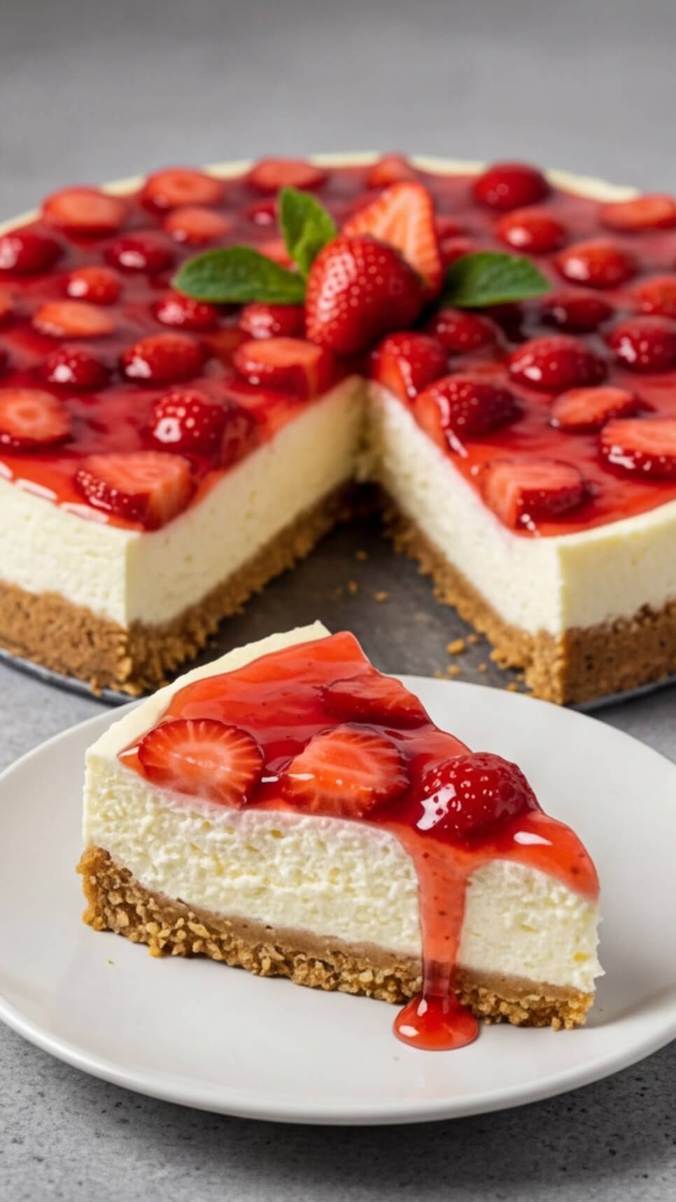 Easy Strawberry Cheesecake Recipe (Classic & Delicious!)