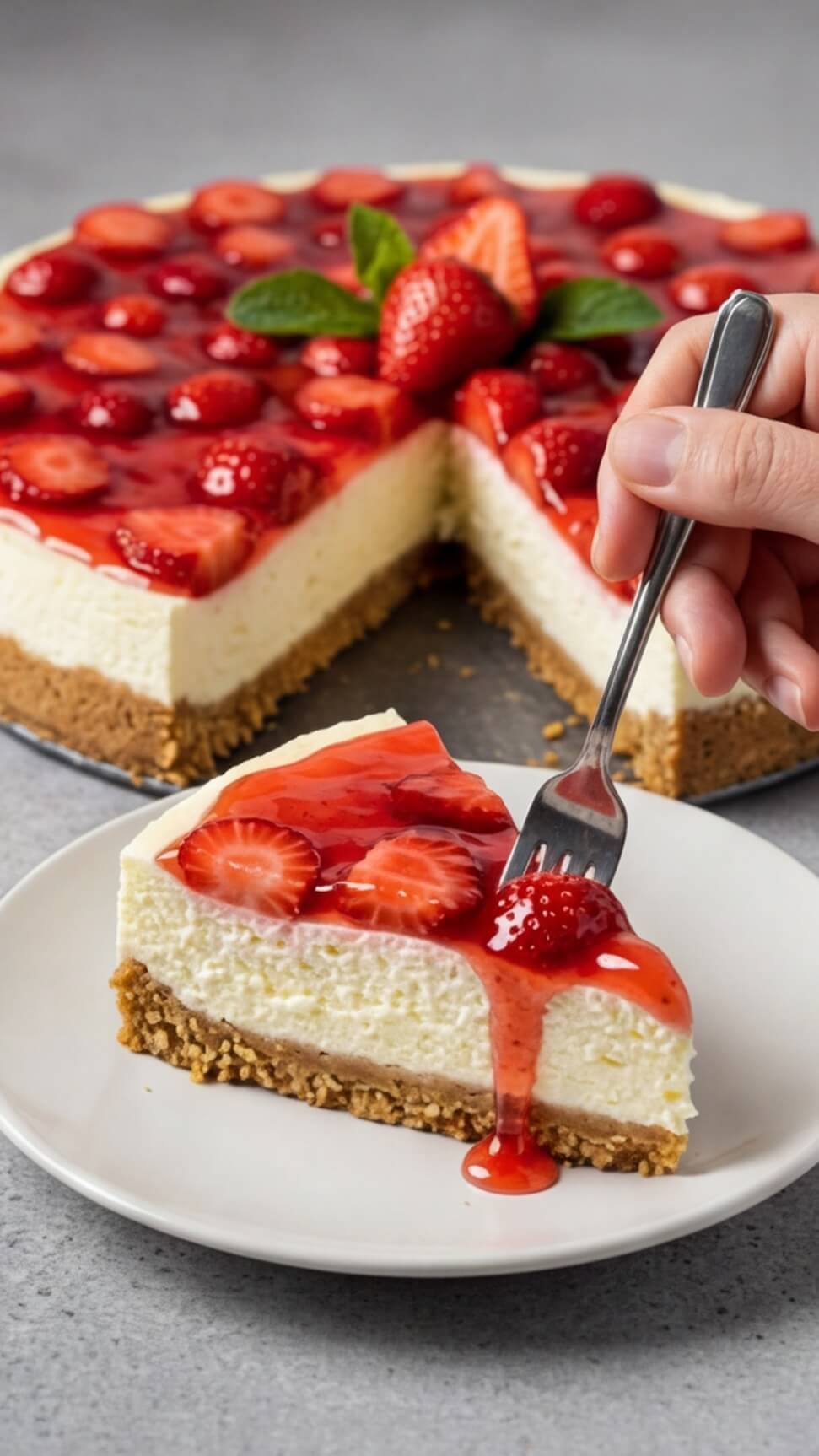 Easy Strawberry Cheesecake Recipe (Classic & Delicious!)