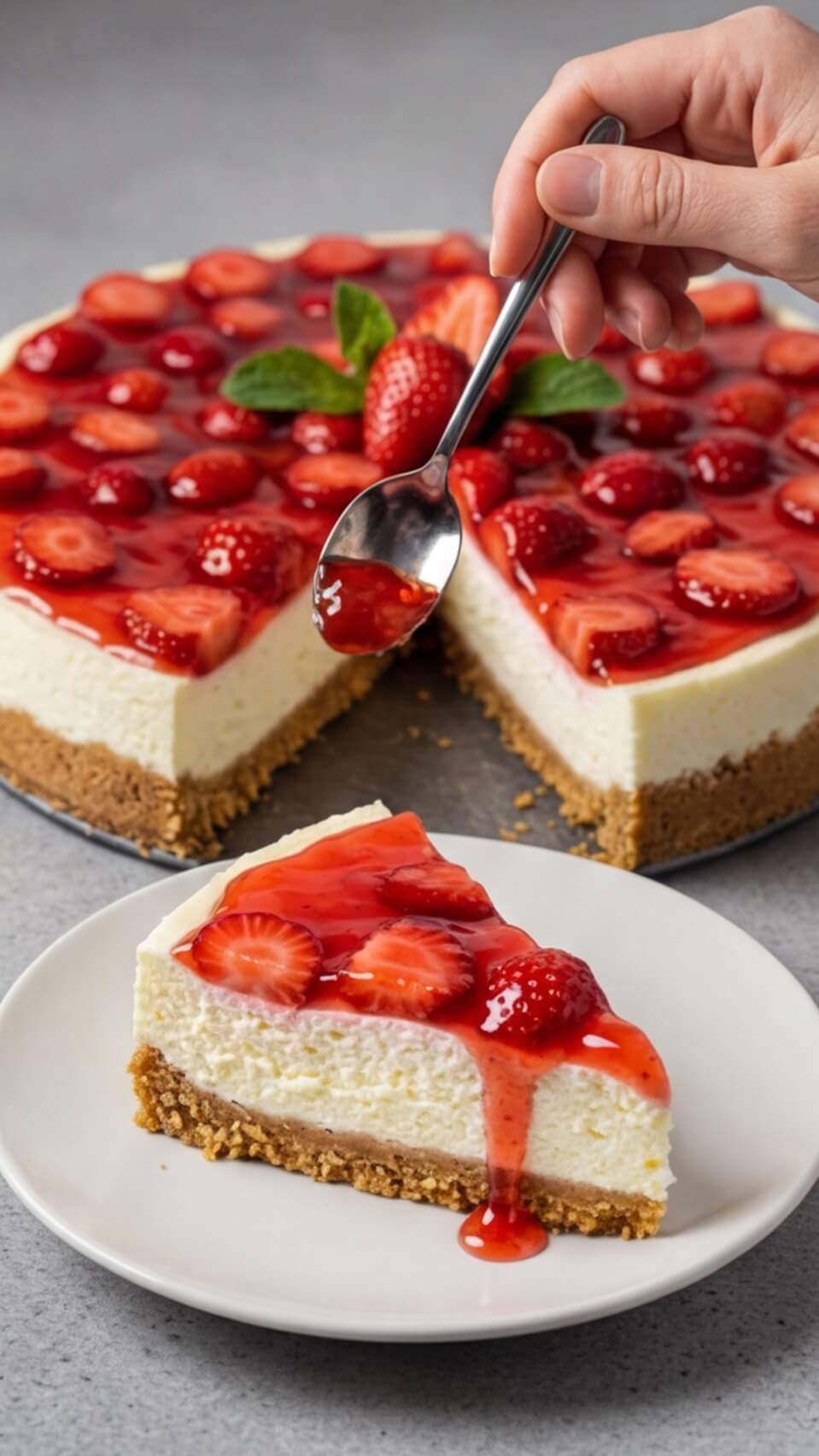 Easy Strawberry Cheesecake Recipe (Classic & Delicious!)