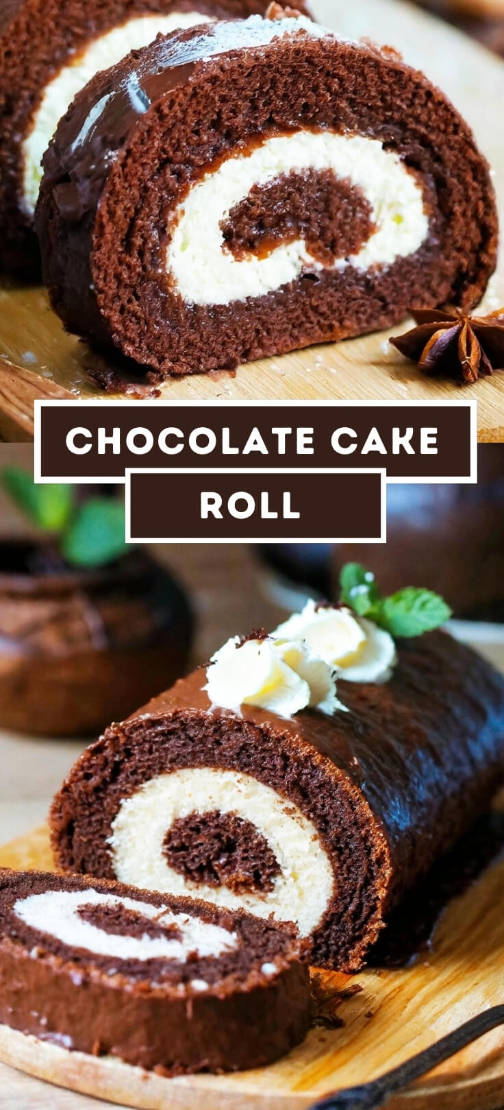  Dive into the world of decadence with our Chocolate Cake Roll, a show-stopping dessert that's as impressive to look at as it is delightful to eat. Envision a light and moist chocolate sponge cake, lovingly rolled around a velvety layer of chocolate ganache or whipped cream. Each slice reveals a beautiful spiral of cake and filling, creating a visual feast for the eyes. The rich chocolate flavor, combined with the melt-in-your-mouth texture, makes this Chocolate Cake Roll a heavenly treat for chocolate lovers. Whether served as a stunning centerpiece at celebrations or enjoyed as a simple indulgence, this dessert is a true masterpiece of flavor and presentation.