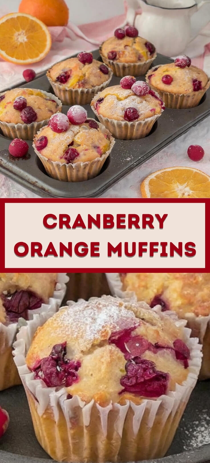 Enjoy the perfect blend of tart cranberries and citrusy orange with our Cranberry Orange Muffins, a delightful treat that's bursting with flavor. Imagine moist and tender muffins infused with the tangy zest of fresh oranges and studded with juicy cranberries. Each bite is a symphony of sweet and tart flavors, with the citrusy brightness of the orange perfectly complementing the tartness of the cranberries. Finished with a sprinkle of sugar or a drizzle of orange glaze, these muffins are a delicious addition to any breakfast or brunch spread. Whether enjoyed warm from the oven or at room temperature, our Cranberry Orange Muffins are sure to brighten your day.