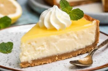 Indulge in the zesty elegance of our Lemon Cheesecake, a delightful dessert that combines creamy richness with refreshing citrus flavor. Picture a velvety smooth cheesecake filling infused with the tangy zest of fresh lemons, nestled atop a buttery graham cracker crust. Each bite is a harmonious blend of creamy sweetness and bright citrus tang, with the refreshing lemon flavor dancing on your taste buds. Garnished with swirls of lemon curd or a sprinkle of lemon zest, our Lemon Cheesecake is a perfect balance of indulgence and freshness, making it a perfect ending to any meal or a delightful treat for any occasion.