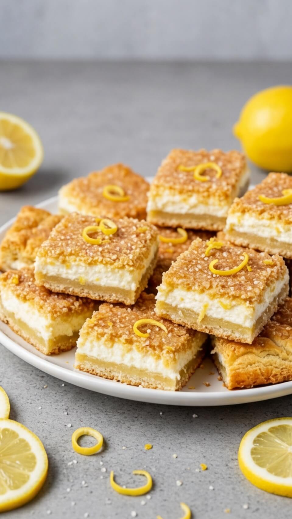 Lemon Cream Cheese Bars – Tangy, Creamy & Irresistible
