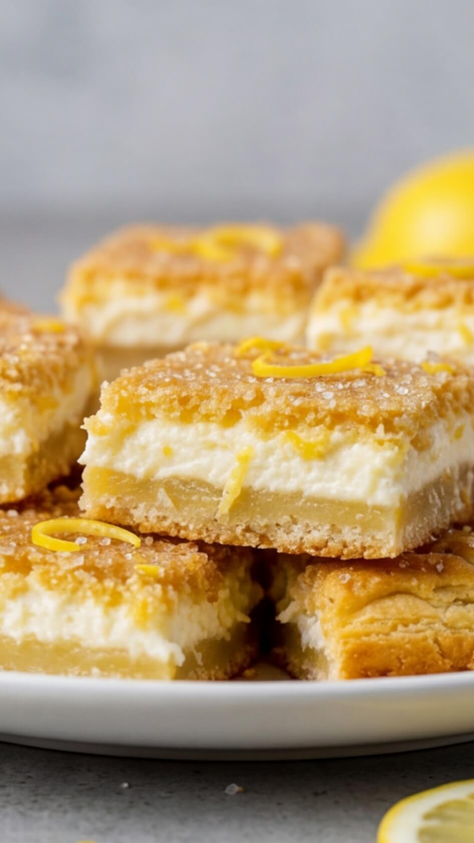 Lemon Cream Cheese Bars – Tangy, Creamy & Irresistible