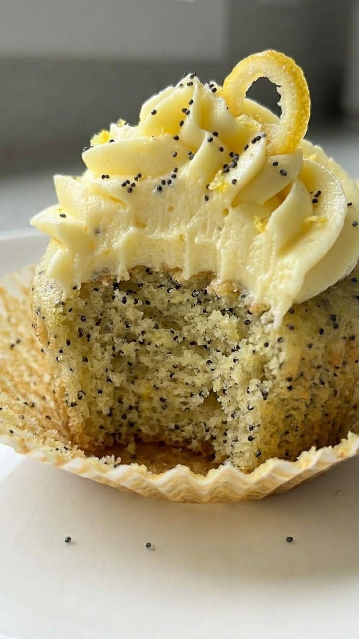 The Fluffiest Lemon Poppy Seed Cupcakes You’ll Ever Make