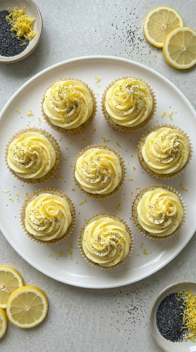 The Fluffiest Lemon Poppy Seed Cupcakes You’ll Ever Make