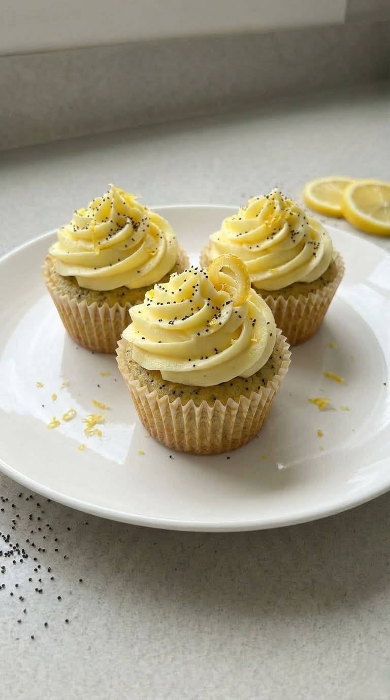 The Fluffiest Lemon Poppy Seed Cupcakes You’ll Ever Make